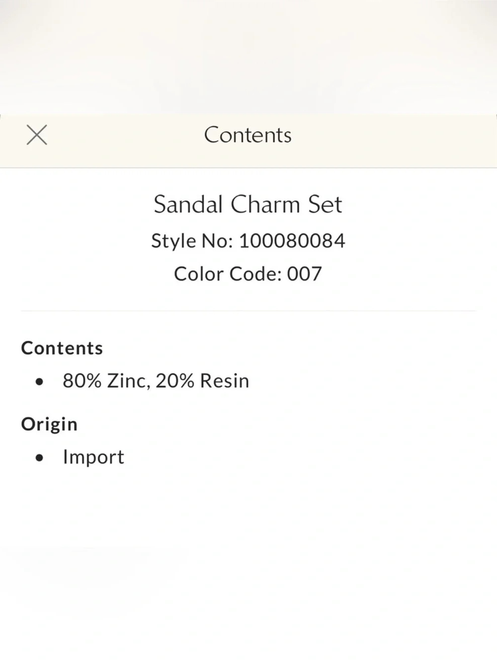 Free People Sandal charm set